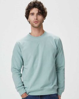 French Terry Crewneck Sweatshirt- felpe personalizzate milano